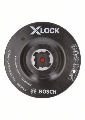 BOSCH X-LOCK Sistem nosilne plošče z vpenjalnim sistemom Velcro, 115 mm, 13.300 vrt/min 2608601721