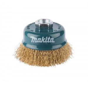 MAKITA medeninasta žična lončasta krtača, valovita žica 0,3 mm, 75 mm D-39768