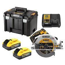 DEWALT 18V XR 190 mm krožna žaga 2x 5,0 Ah baterija PowerStack DCS573H2T