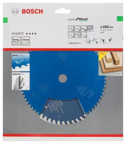 BOSCH žagin list Expert for Wood 160 x 20 x 2,6 mm, 48 2608644021