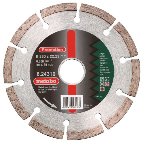 METABO Diamantna rezalna plošča 230x22,23 mm 624310000