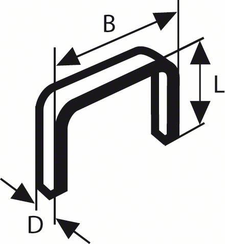 BOSCH sponke za tanke žične spenjače, tip 53 11,4 x 0,74 x 18 mm (1000 kosov) 1609200369