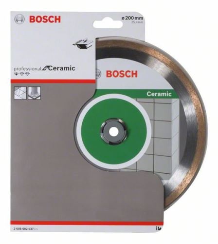 BOSCH Diamantna rezalna plošča Standard for Ceramic 200 x 25,40 x 1,6 x 7 mm 2608602537