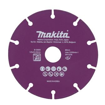 MAKITA rezalna plošča diamantno jeklo 125x1,3x22,23 mm B-53693