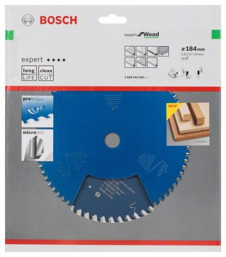 BOSCH žagin list Expert for Wood 184 x 20 x 2,6 mm, 56 2608644040