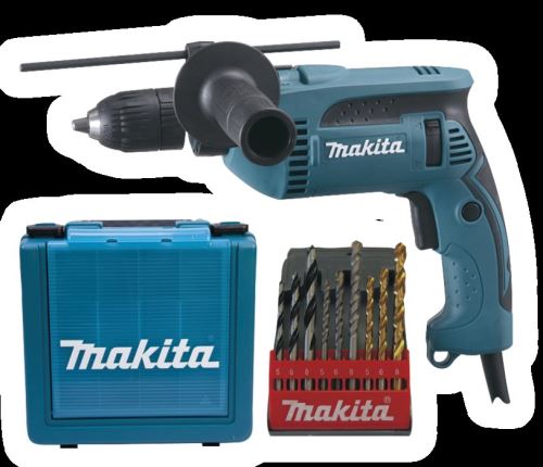 Makita Udarni vrtalnik s kovčkom, 1,5-13 mm vpenjalna glava, 680 W HP1641K1X