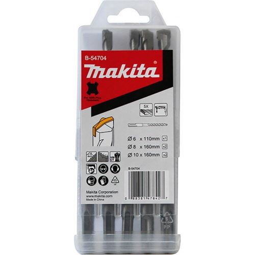 MAKITA Garnitura svedrov SDS-Plus D 6;8;10 mm, 5 kos B-54704