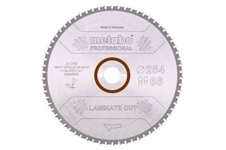 METABO Žagin list "laminate cut - professional", 254 x 30 mm, 66 zob, 0° 628446000