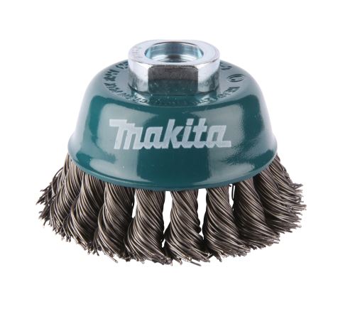 MAKITA skodelica iz jeklene žice, pletena žica 0,5 mm, 75 mm D-24131