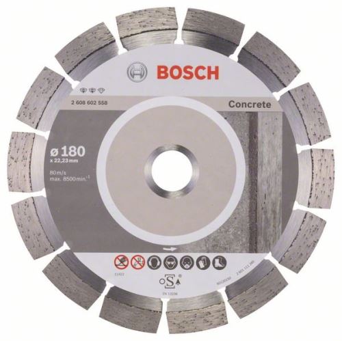 BOSCH Diamantna rezalna plošča Expert for Concrete 180 x 22,23 x 2,4 x 12 mm 2608602558