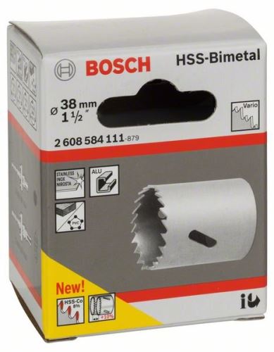 BOSCH HSS-bimetalni luknjač za standardni adapter 38 mm, 1 1/2" 2608584111