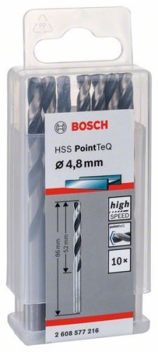 BOSCH Spiralni sveder HSS PointTeQ 4,8 mm 2608577164