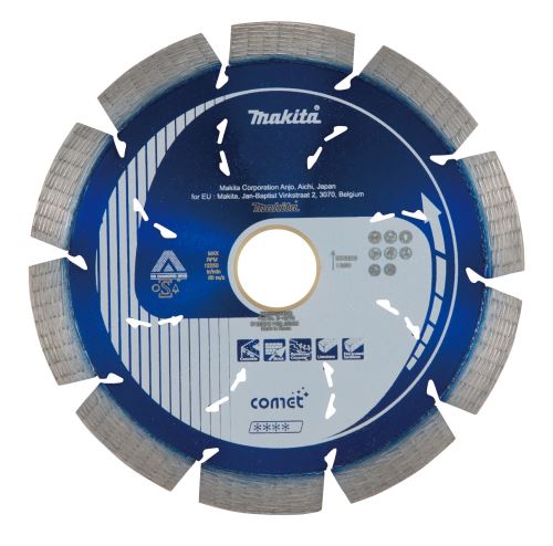 MAKITA diamantna rezalna plošča Comet Rapid 125x22,23 mm B-12778