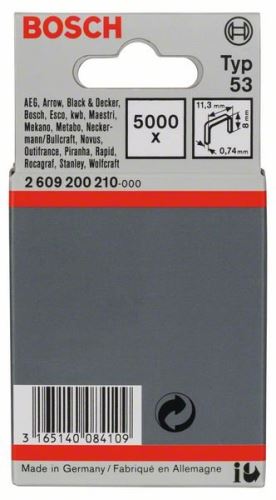 BOSCH sponke za tanke žične spenjače, tip 53 11,4 x 0,74 x 8 mm (5000 kosov) 2609200210