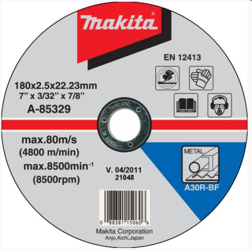 MAKITA jeklo za rezanje rezil 180x2,5x22,23 mm A-85329