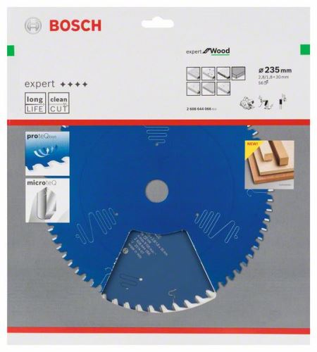 BOSCH žagin list Expert for Wood 235 x 30 x 2,8 mm, 56 2608644066