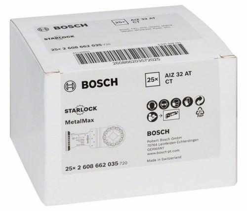 BOSCH List za potopno žago iz karbidne trdine AIZ 32 AT Kovina 40 x 32 mm 2608662035