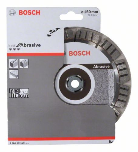 BOSCH Diamantna rezalna plošča Best for Abrasive 150 x 22,23 x 2,4 x 12 mm 2608602681