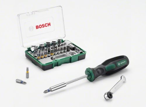 BOSCH 27-delni komplet raglj + ročni izvijač 2607017331