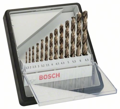 BOSCH Komplet svedrov za kovino Robust Line HSS-Co, 13-delni 1,5; 2; 2,5; 3; 3.2; 3,5; 4; 4,5; 4,8; 5; 5,5; 6; 6,5 mm 2607019926