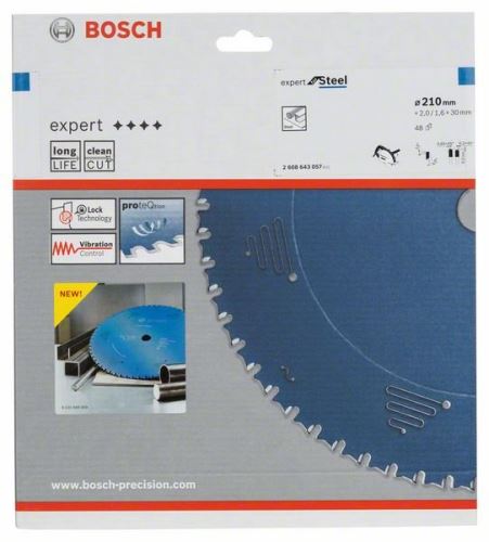 BOSCH List krožne žage Expert for Steel 210 x 30 x 2,0 mm, 48 2608643057