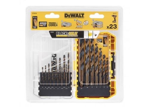 DeWALT Komplet svedrov za kovino HSS-G Black&Gold (23 kos) DT70729