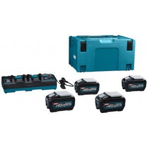 MAKITA Li-ion XGT 40V set 4 kosi BL4050F+1 kos DC40RB+1 kos Makpac 191U42-2