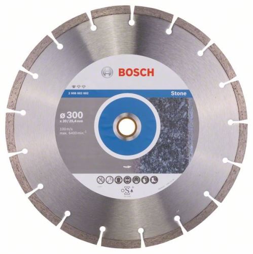 BOSCH Diamantna rezalna plošča Standard for Stone 300 x 20/25,40 x 3,1 x 10 mm 2608602602