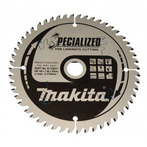 MAKITA žagin list za laminat SPECIALIZED 165x1,5x20 mm 52 zob B-33831