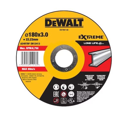 DEWALT Rezalna plošča za kovino 180 x 3 x 22,23 mm DX7967