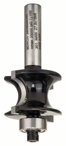 BOSCH Polkrožni profilni rezalnik 8 mm, R1 6 mm, L 19 mm, G 63 mm 2608628360