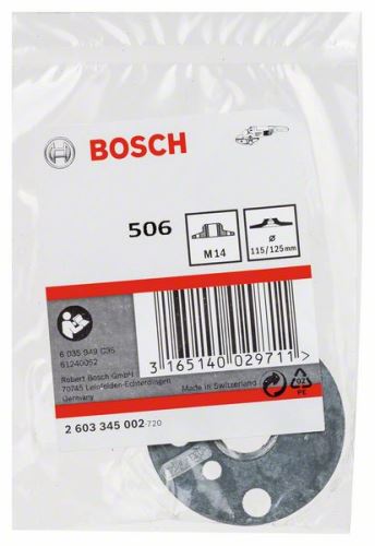 BOSCH Okrogla matica z navojem prirobnice M 14 115/125 mm 2603345002