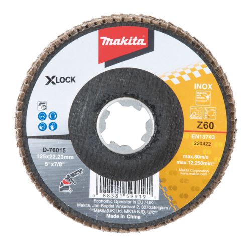 MAKITA lamelni disk X-Lock 125x22,23 mm Z60 Zirkon D-76015