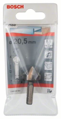 BOSCH Stožčasto grezilo 20,5, M 10, 41 mm, 1/4" 2608597503