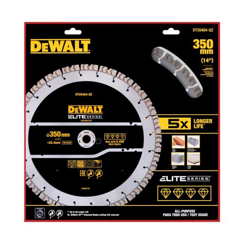 DeWALT segmentni diamantni žagin list, 350 mm DT20464