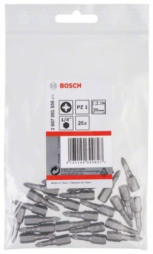 BOSCH Vijačni nastavek ekstra trd Extra-Hart PZ 1, 25 mm (25 kosov) 2607001556