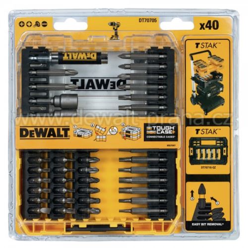 DeWALT Set nastavkov (45 kosov) DT70705