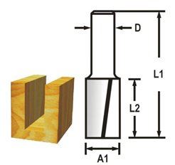 MAKITA Rezkar za utore 2 stebla rezilnega roba 8 mm, 16x19x51 mm D-47569