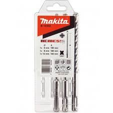 MAKITA set svedrov SDS-Plus štirirezni Nemesis II 6;8;10x100/165 mm, 3 kosi B-59075