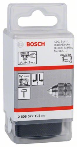 Hitrovpenjalne glave BOSCH do 13 mm 1,5-13 mm, 1/2" – 20 2608572105