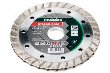 METABO Diamantna rezkalna plošča, 125 x 6 x 22,23 mm, "PROFESSIONAL", "UP-TP" 624304000