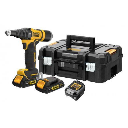 DeWALT 18V AKU Pištola za kovičenje, 1x1,7Ah, polnilec, TSTAK DCF403E1GT