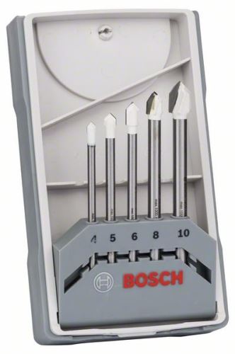 BOSCH 5-delni set svedrov za ploščice CYL-9 Ceramic 4.0; 5,0; 6,0; 8,0; 10,0 mm 2608587169