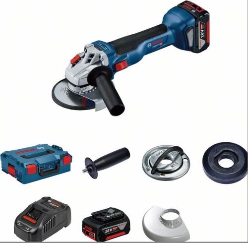 BOSCH Akumulatorski kotni brusilnik 125mm 18V 2x5,0Ah GWS 18V-10 Professional 06019J4004