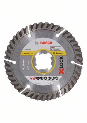 BOSCH X-LOCK Diamantna rezalna plošča Standard for Universal, 115 x 22,23 x 2 x 10 mm 2608615165