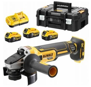 DEWALT Akumulatorski kotni brusilnik 125 mm 3 x 5,0 AH DCG405P3