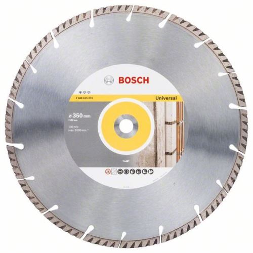 BOSCH Diamantna rezalna plošča Standard for Universal 350 × 20 350x20x3,3x10 mm 2608615070