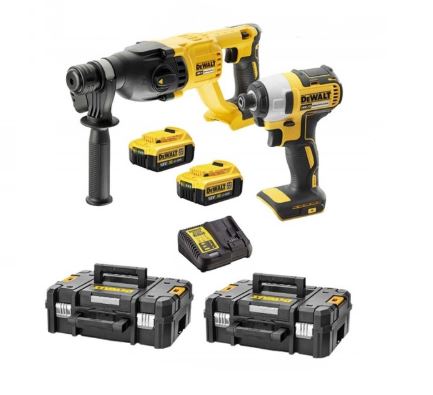 DEWALT Akumulatorski set, akumulatorsko kladivo + akumulatorski udarni vijačnik DCK2023M2T