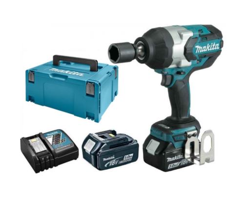 Makita Akumulatorski udarni vijačnik 3/4" Li-ion LXT 18V/5.0Ah DTW1001RTJ