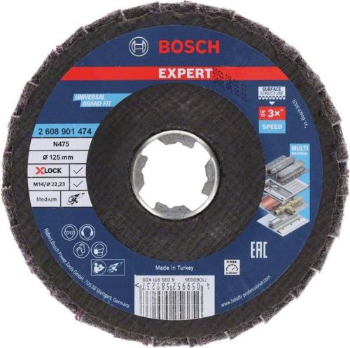 BOSCH EXPERT X-LOCK lamelni N475 SCM srednji125 mm 2608901474